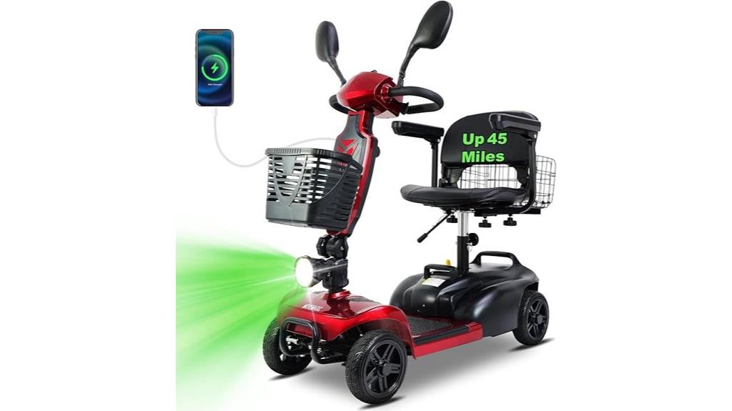 45 mile range electric scooter