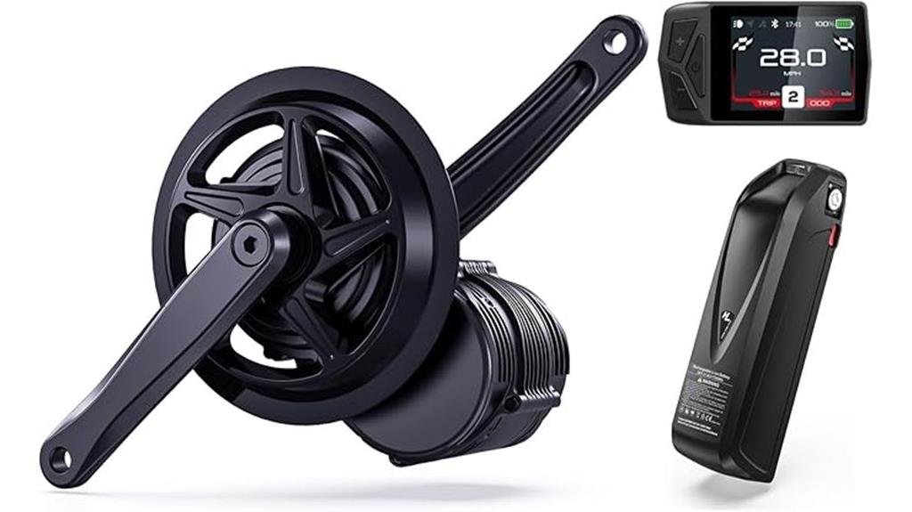 750w mid drive e bike kit