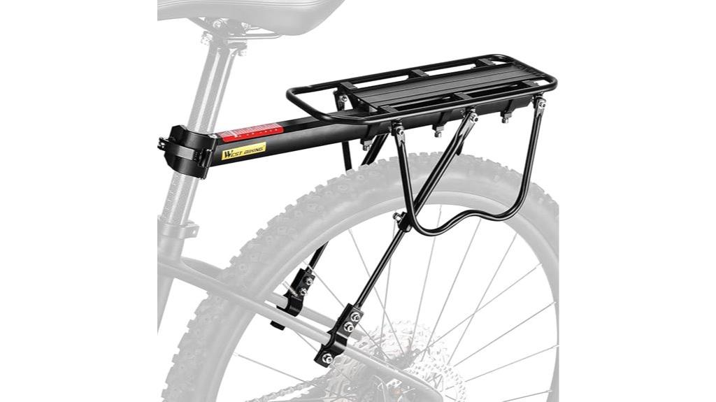 adjustable bike cargo rack