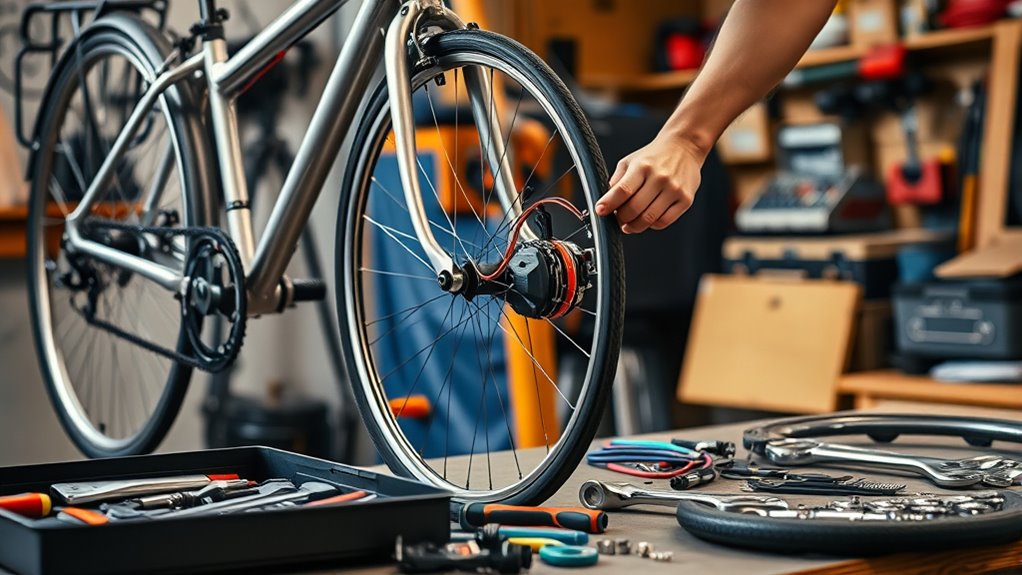 bike conversion battery placement