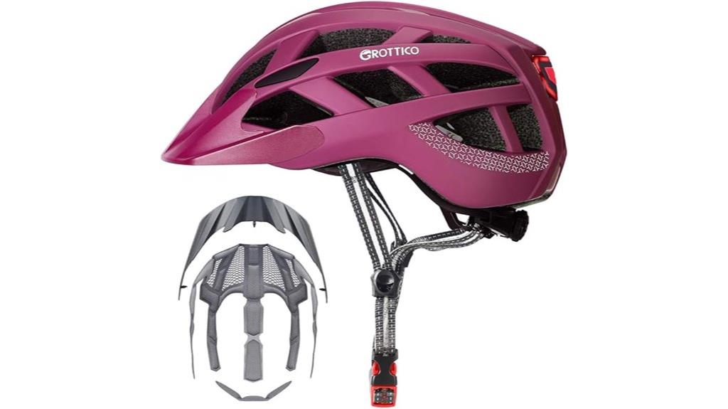 bike helmet with accessories
