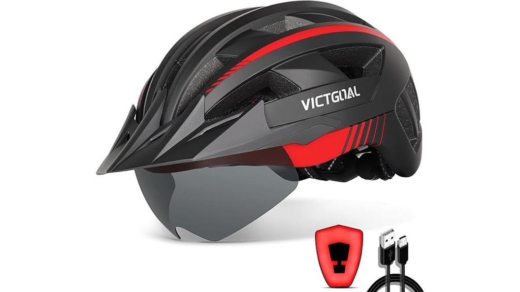 bike helmet with rear light