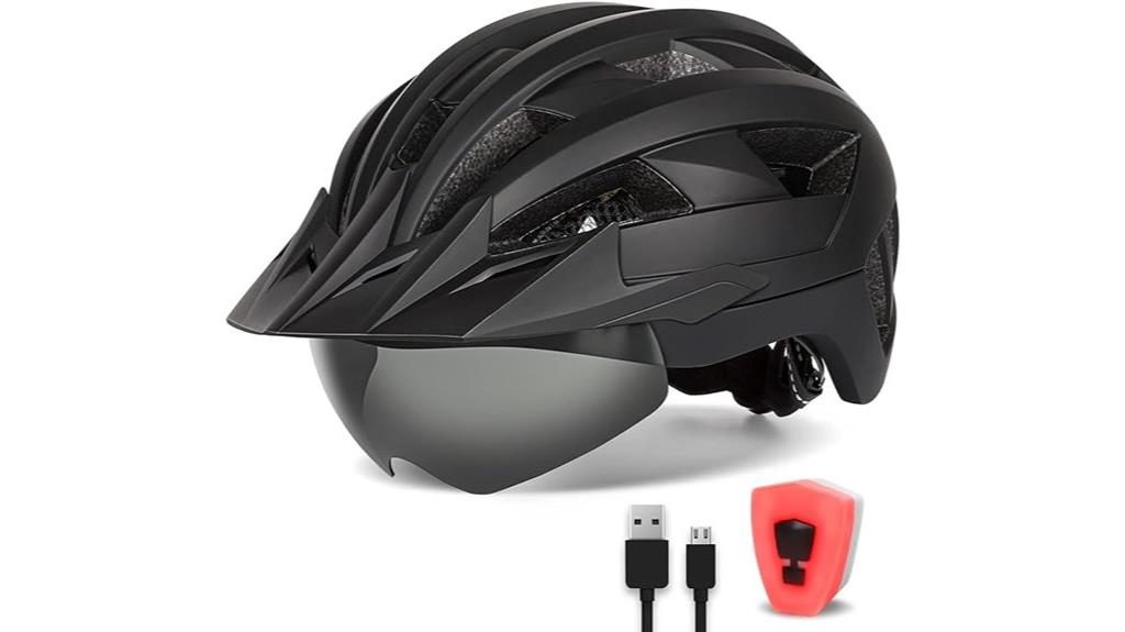 bike helmet with visor