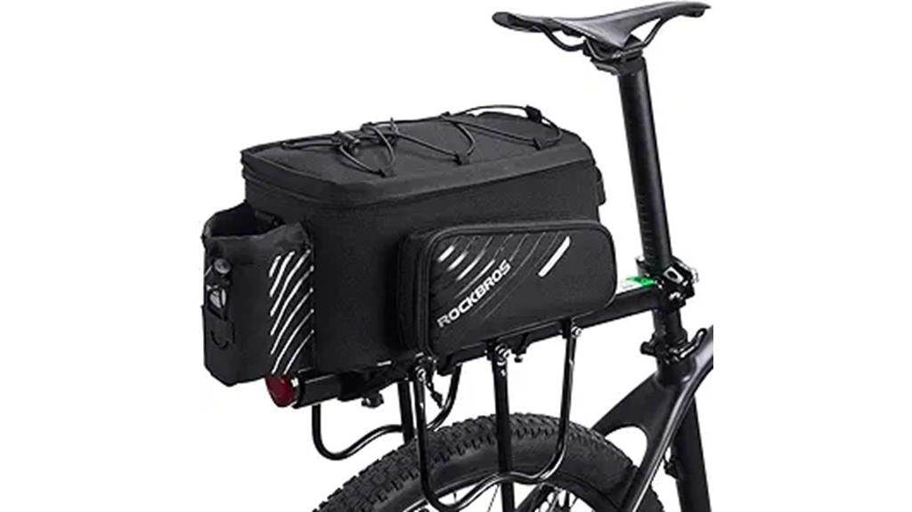 bike rack bag with rain cover