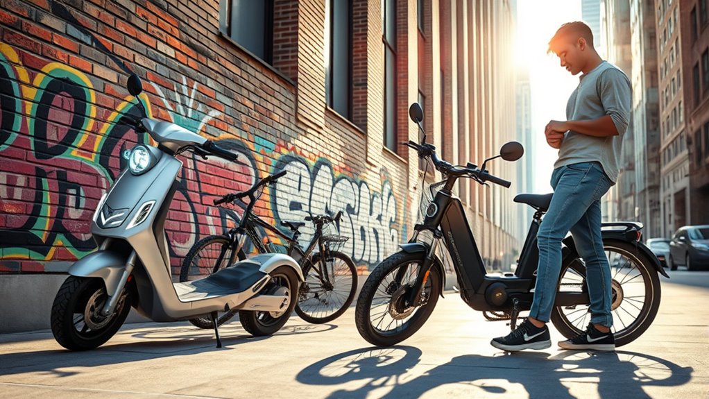 choosing between e scooter and e bike