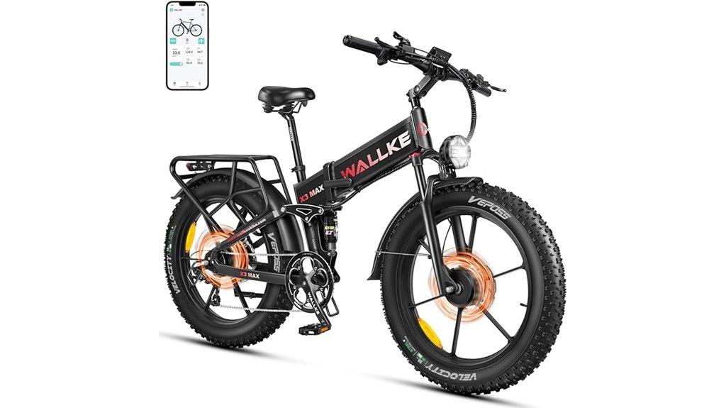 dual motor folding mountain bike