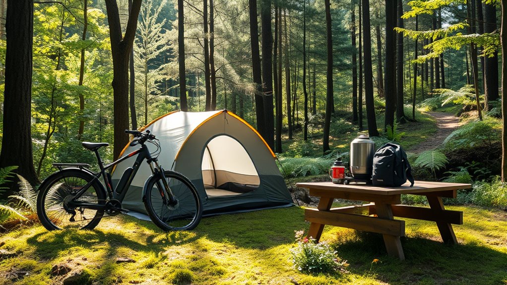 e bike camping trip planning