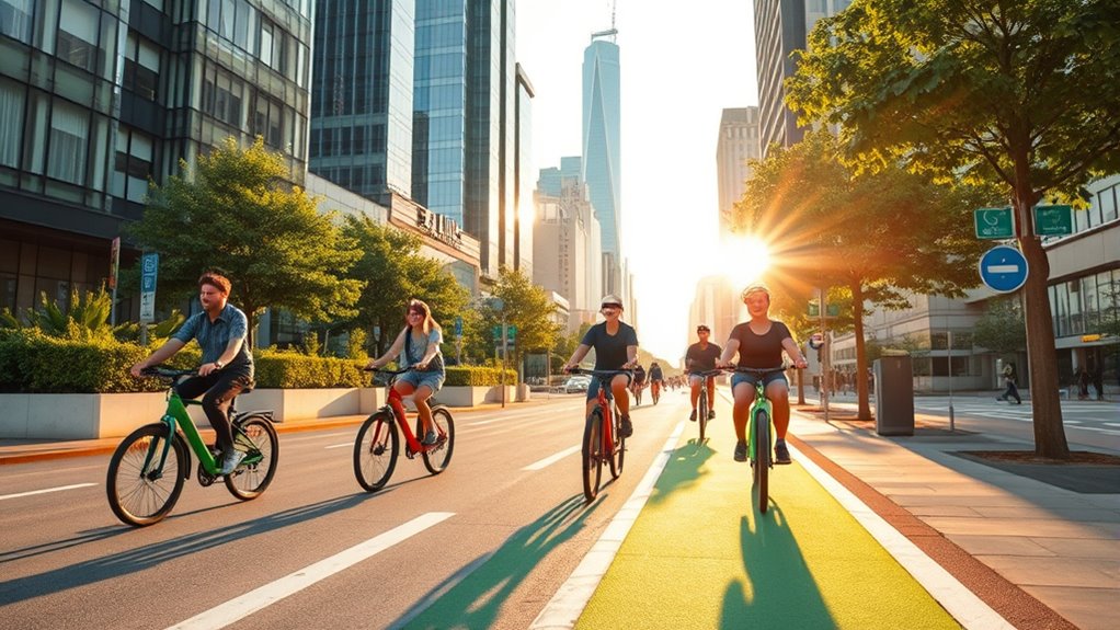 e bike lanes promote sustainable mobility