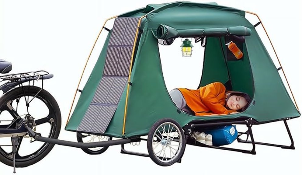 electric bike camper tent
