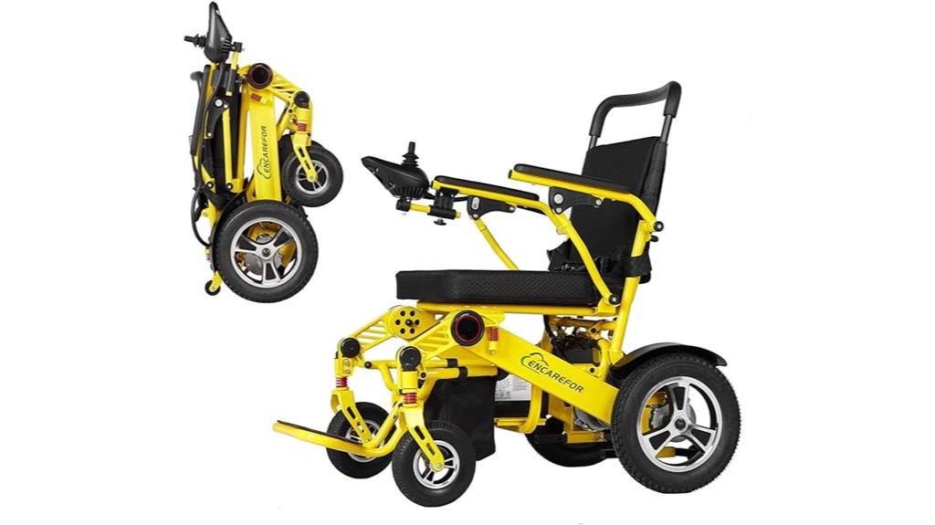 electric folding wheelchair