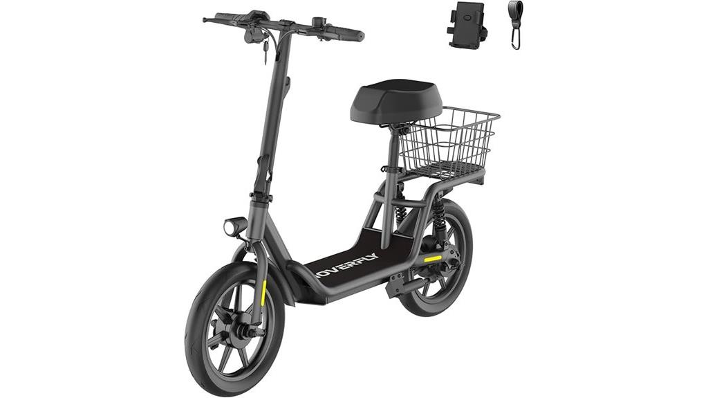 electric scooter with seat