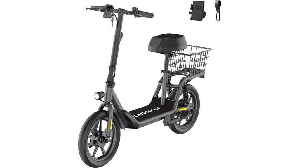 electric scooter with seat