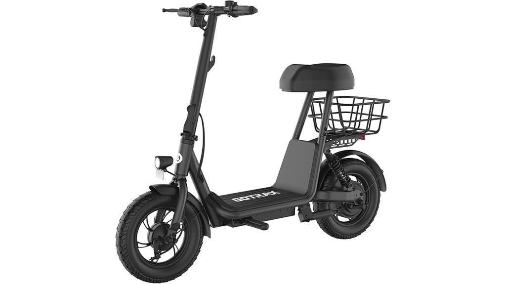 electric scooter with seat