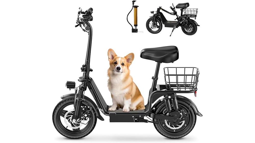 electric scooter with seat