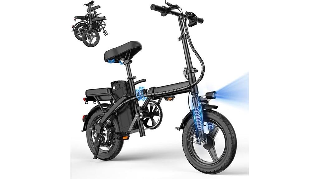 foldable 14 inch electric bike