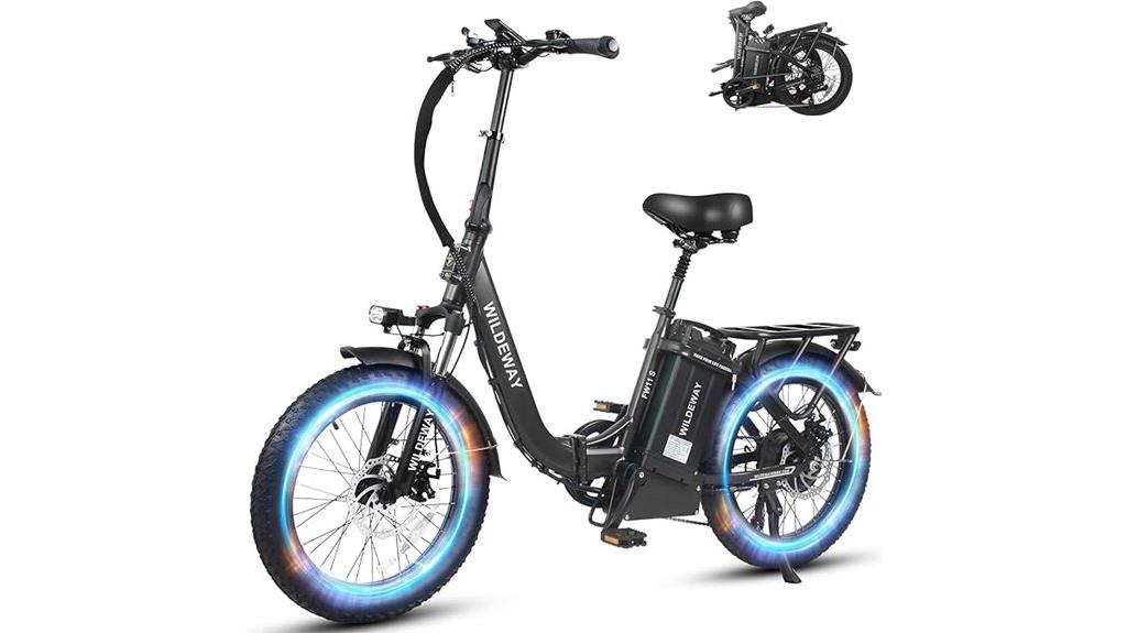 foldable 48v e bike with fat tires