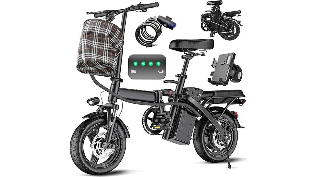 foldable adult teen e bike