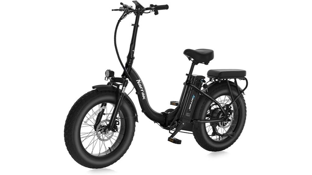 foldable electric bike with powerful battery