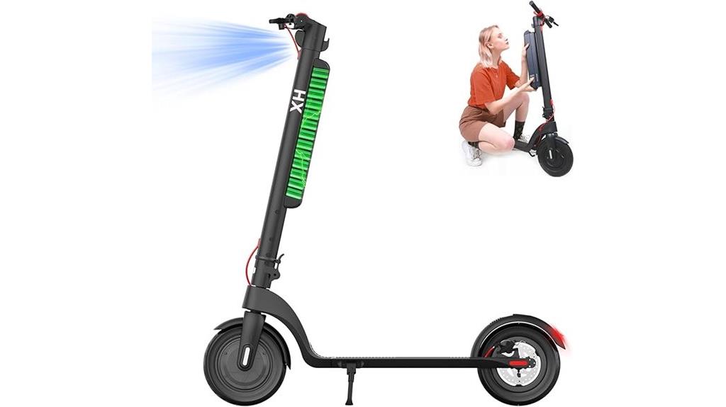 foldable electric scooter range