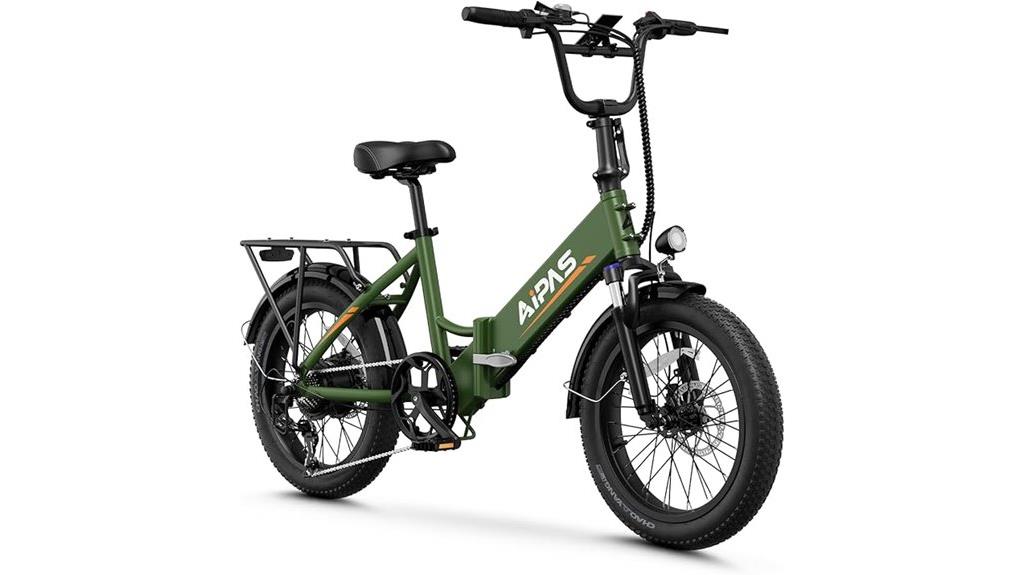 foldable fat tire e bike