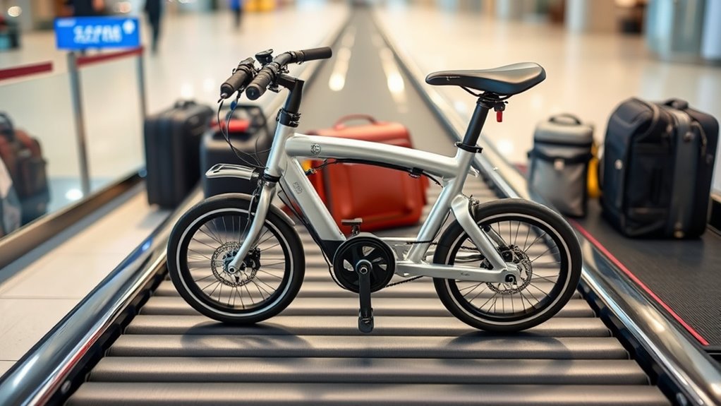 folding e bike air travel