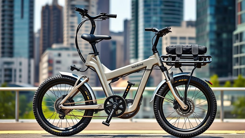 folding e bike features