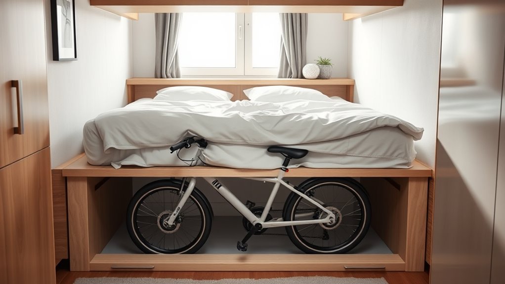 hidden accessible bike storage