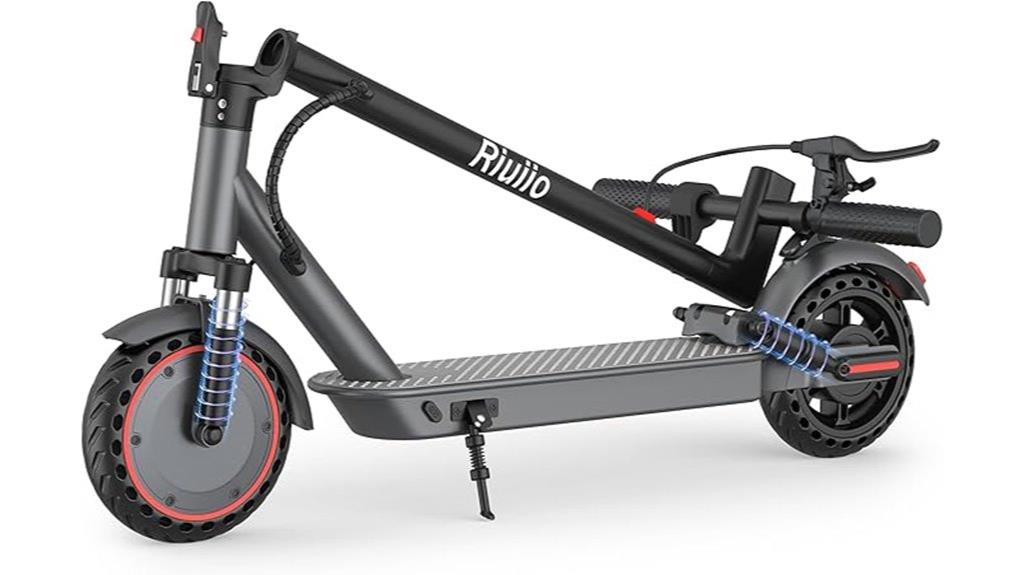 high speed dual suspension scooter
