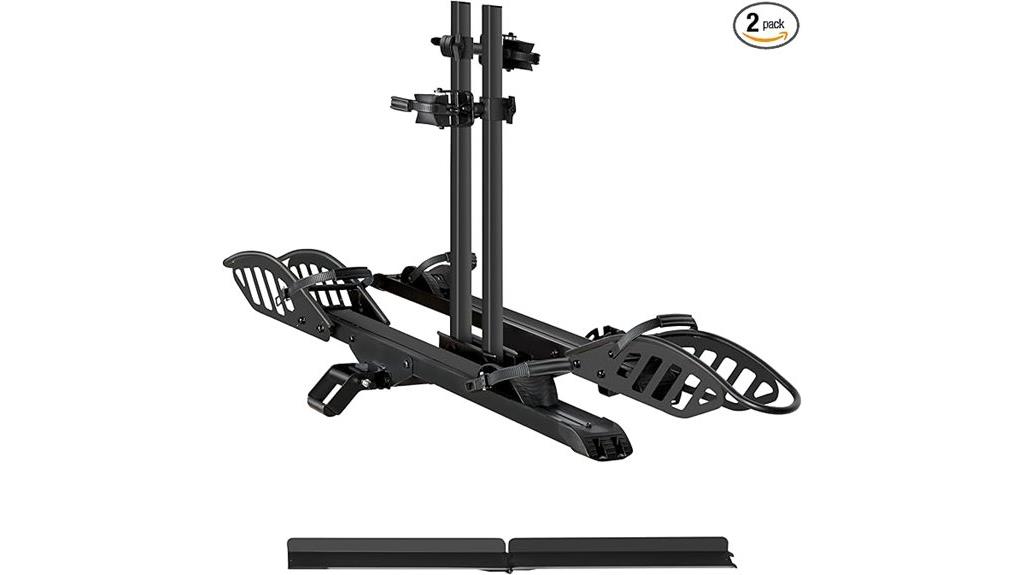 hitch mounted bike rack