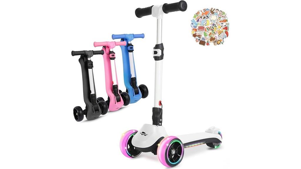 kids three wheel electric scooter