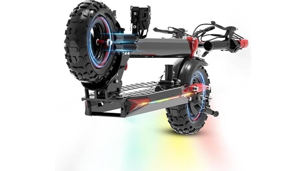 long range dual brake scooter