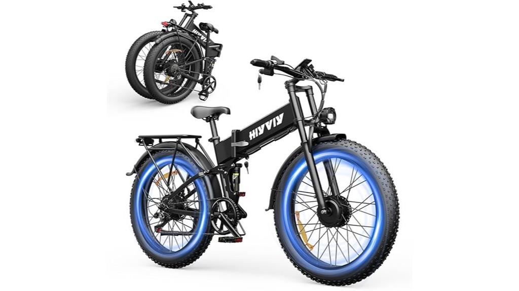 powerful electric folding bike
