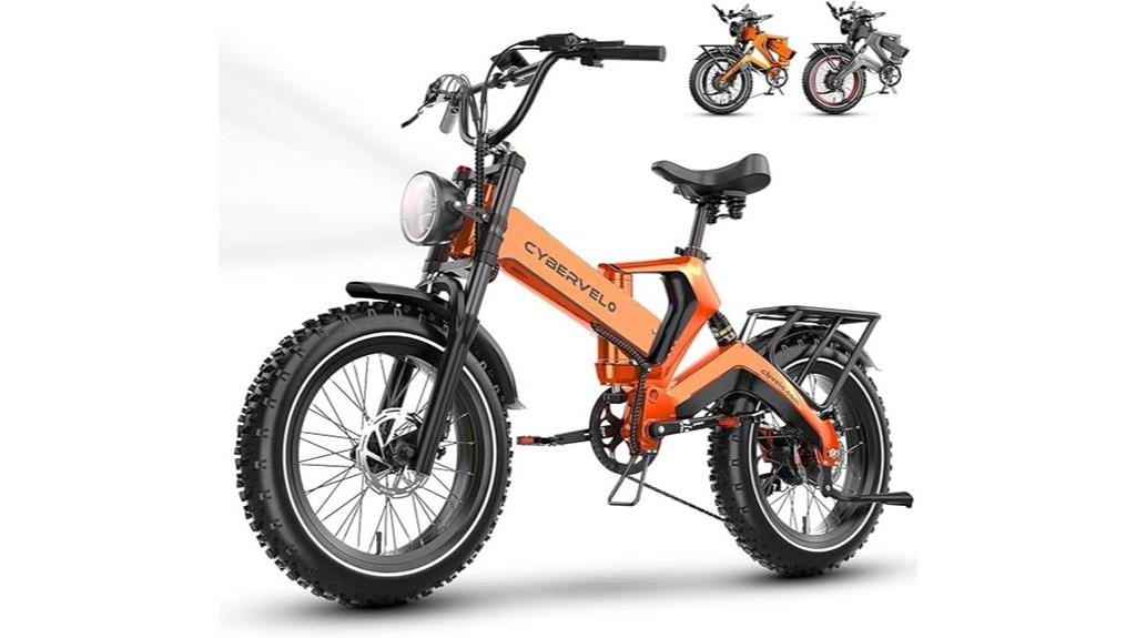 powerful foldable electric bike