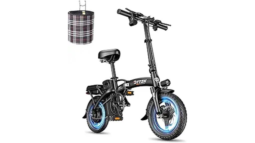 powerful foldable electric bike