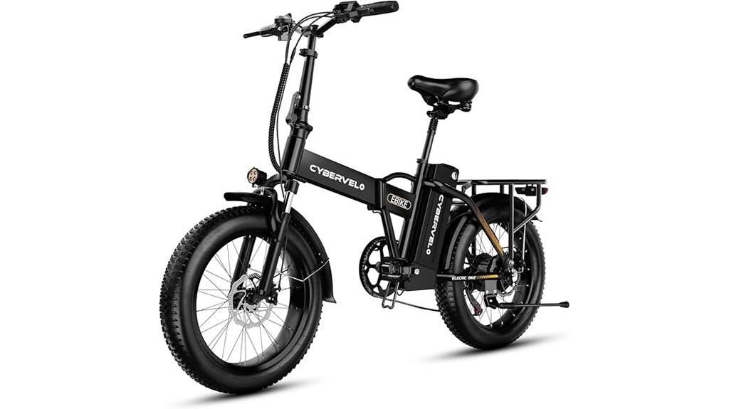 powerful foldable electric bike
