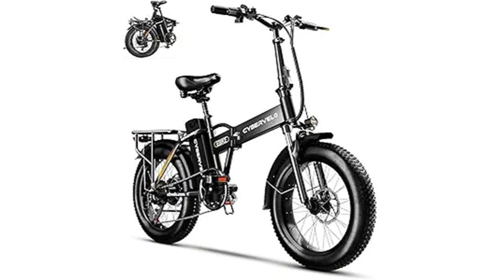 powerful folding electric bike
