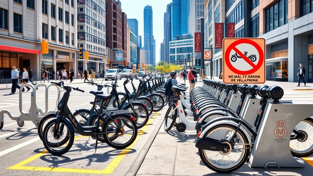 proper e bike parking regulations