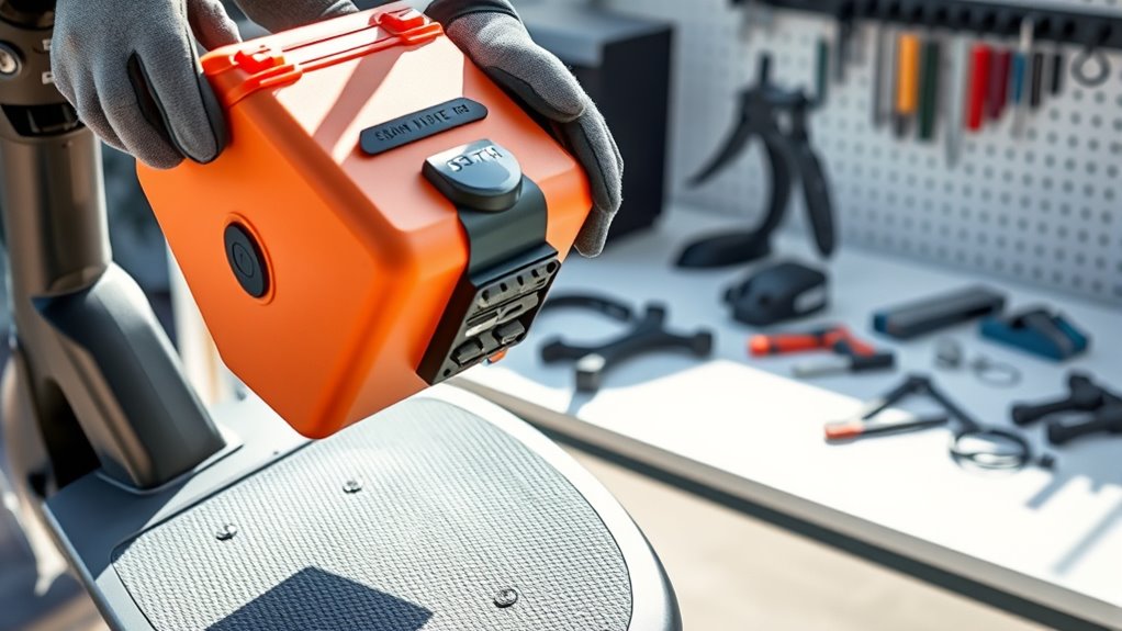 safely replace scooter battery