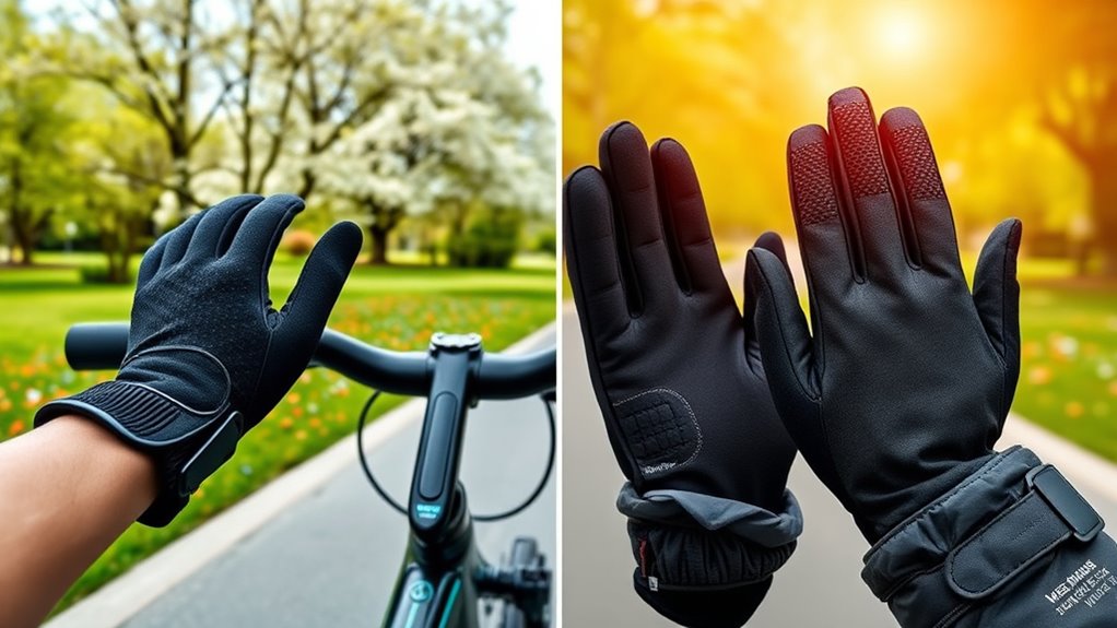 seasonal e bike glove selection
