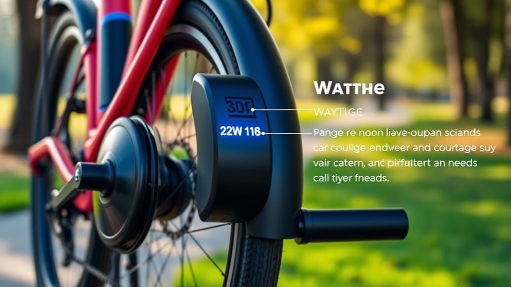 selecting appropriate wattage levels