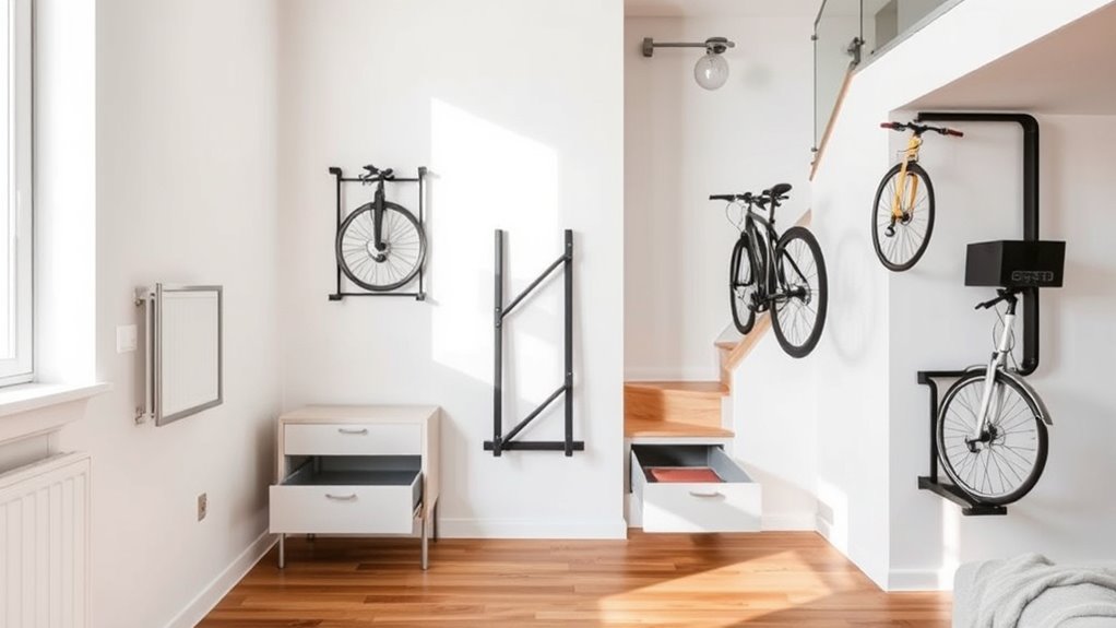 small apartment bike storage