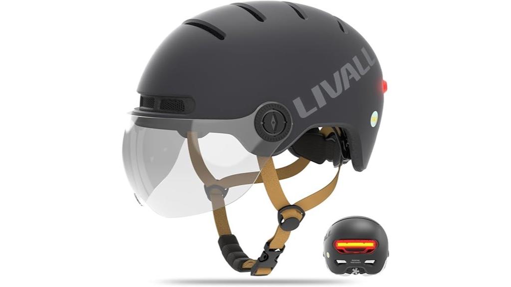 smart helmet with led