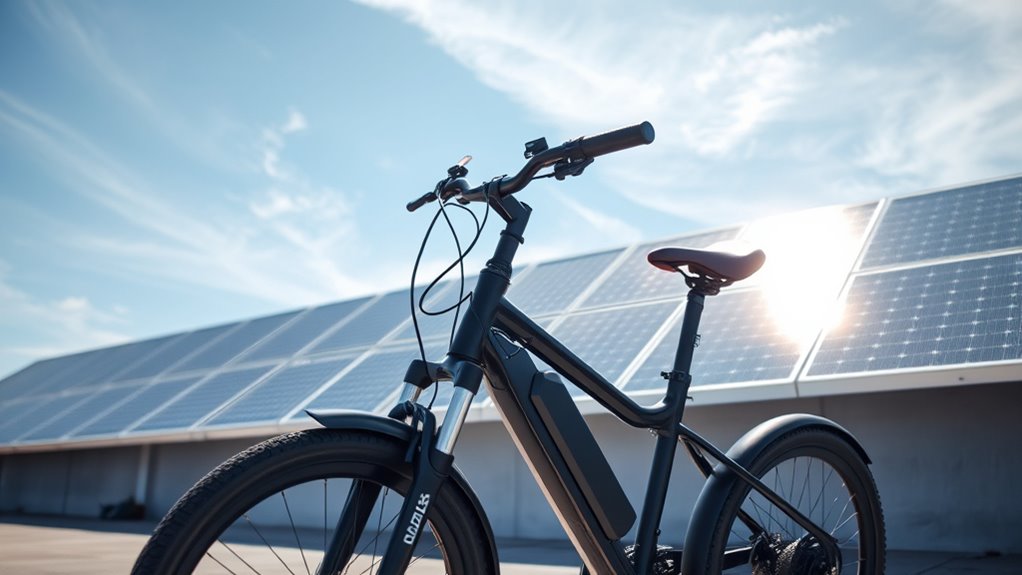 solar powered e bike charging