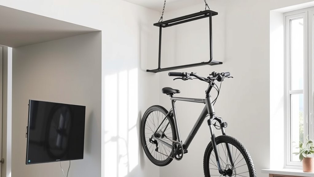 space saving ceiling storage
