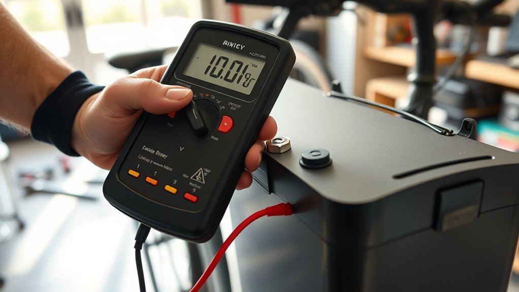 test battery voltage regularly