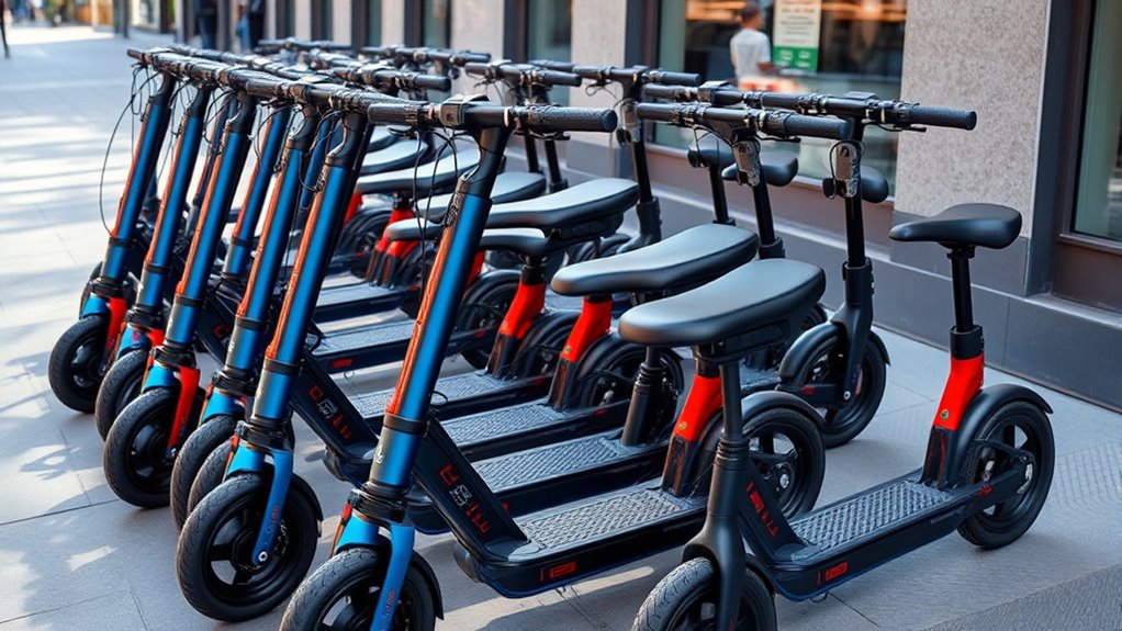 top folding electric scooters