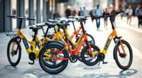 top folding step through e bikes