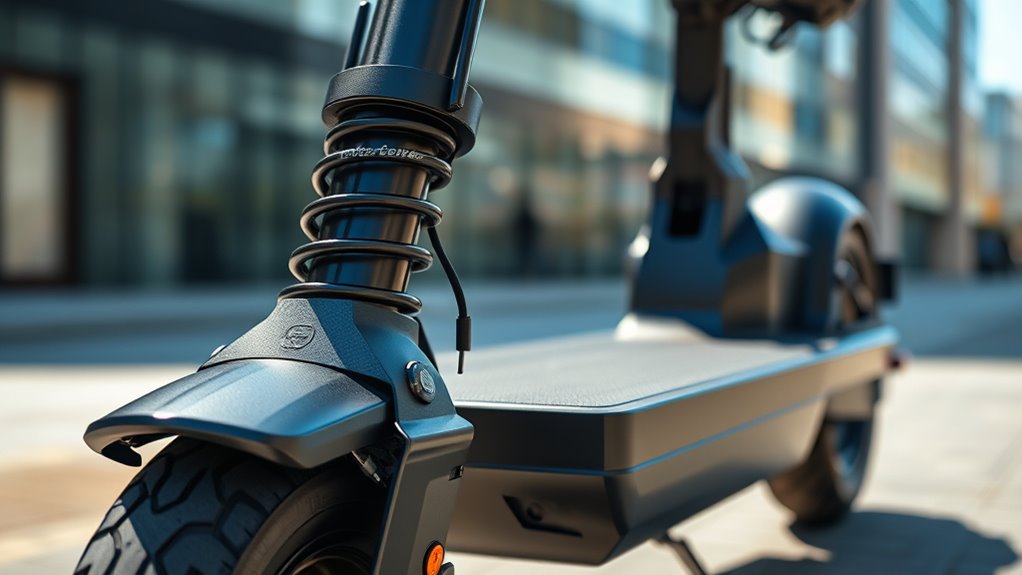 top shock absorber electric scooters