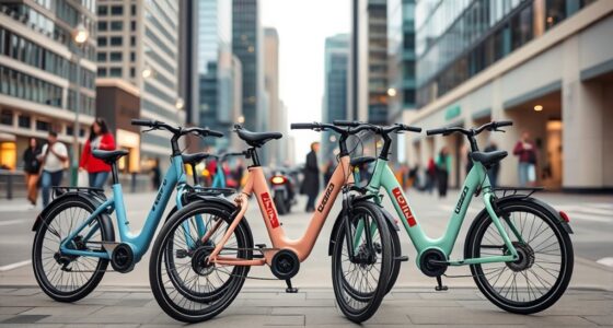 top step through commuter e bikes