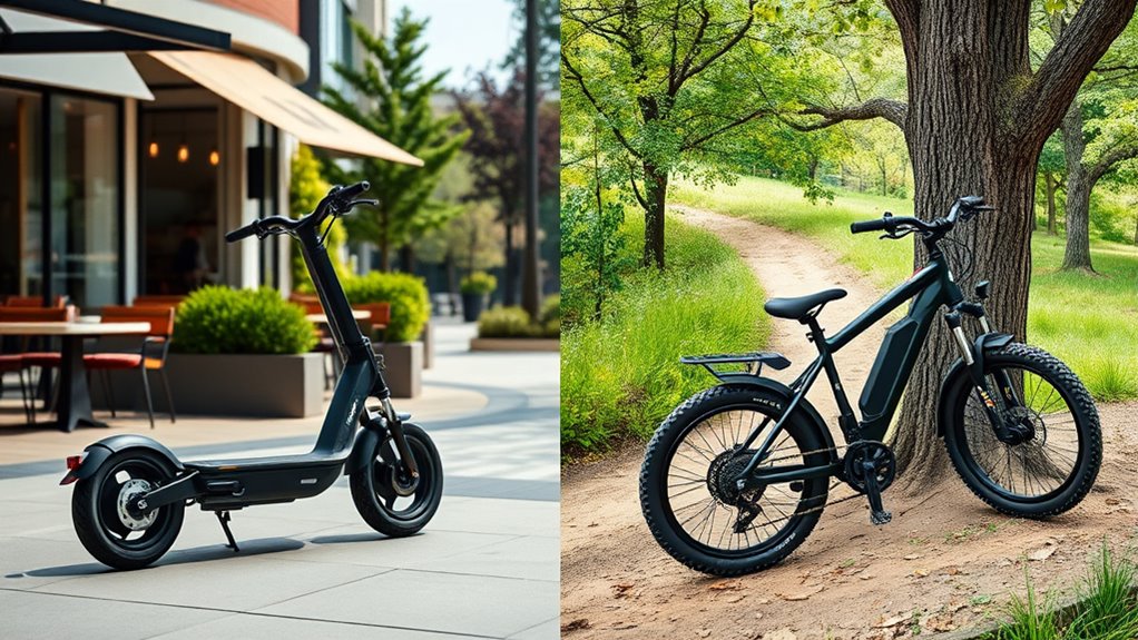 urban vs off road riding